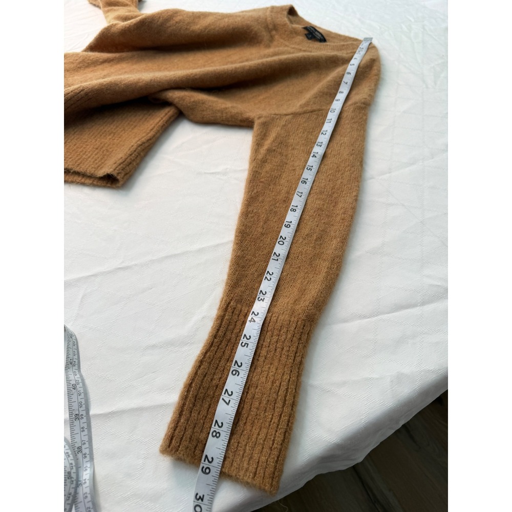 Banana Republic Alpaca Blend Crewneck Sweater Camel Tan Cozy Knit Womens Small - Picture 10 of 10